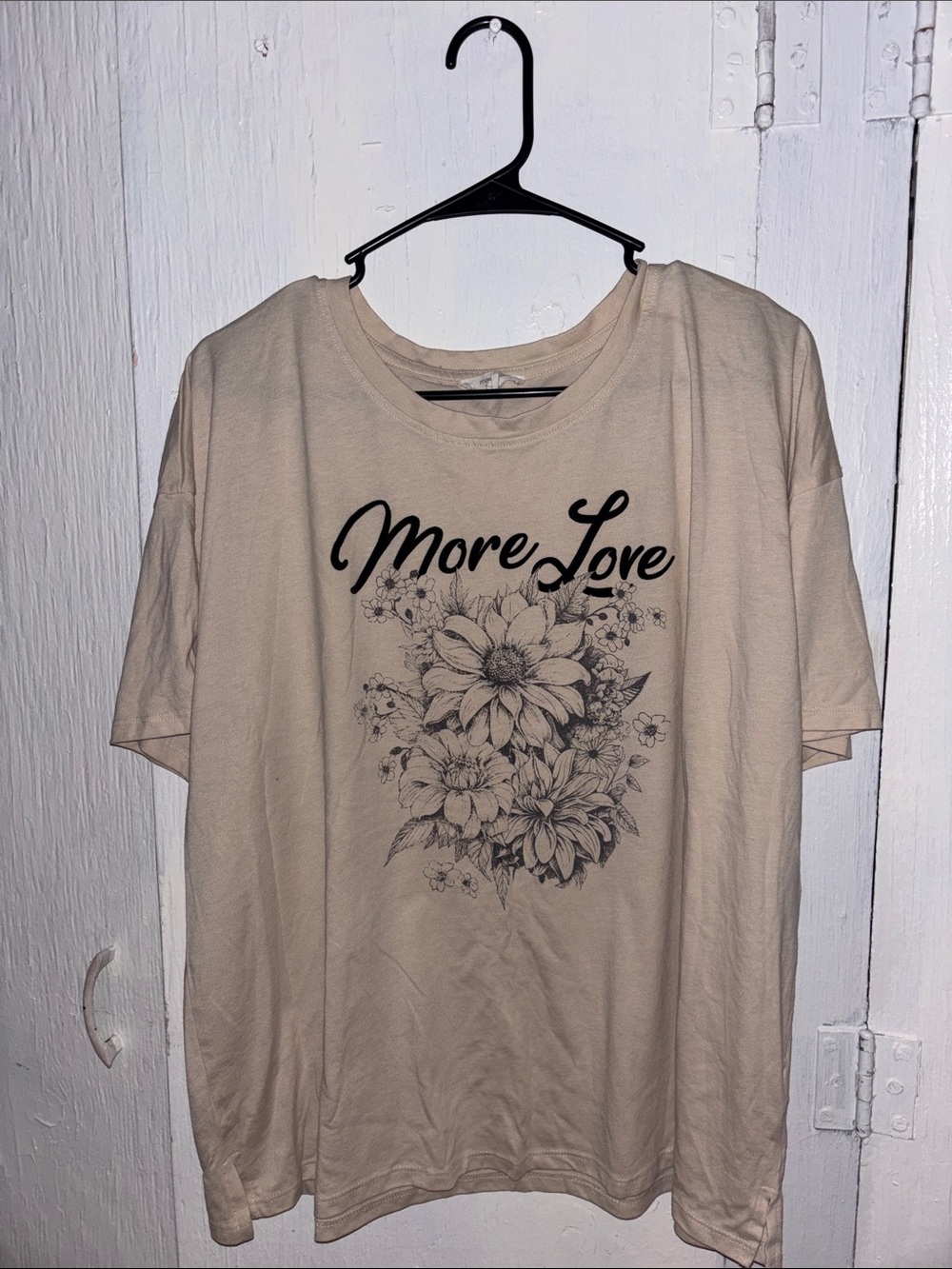 Maurices Beige 'More Love' Floral Graphic Tee